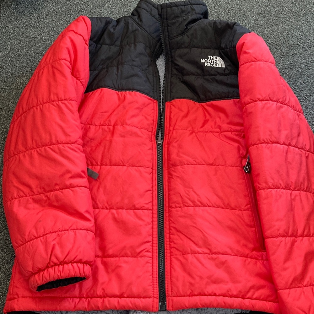 Red warm coat